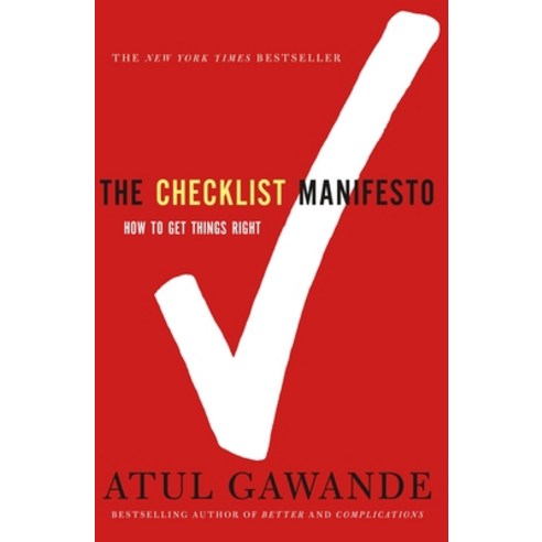 (영문도서) The Checklist Manifesto: How to Get Things Right Paperback, Metropolitan Books, English, 9780312430009