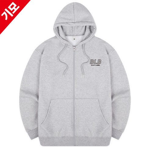 [당일출고/기모추가] 라인링 후드집업 짚업 빅사이즈 남자여성 ZJHD_0007
