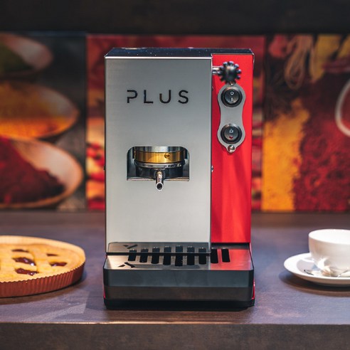 [아로마 마키네] 아로마 플러스 AROMA PLUS 커피 파드 머신, 레드