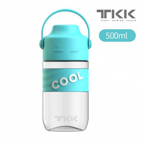 대용량 트라이탄 빨대물통 밀크티 컵, 녹색, 500ml