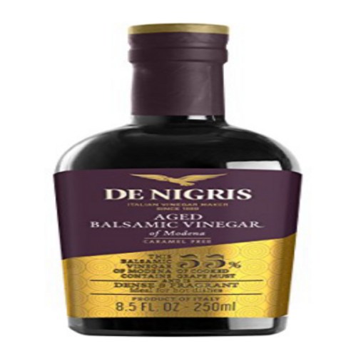 De Nigris Aged Balsamic Vinegar of Modena 8.5 Ounce (Pack of 6) De Nigris 모데나 숙성 발사믹 식초 8.5온스(6팩), 1개, 250ml