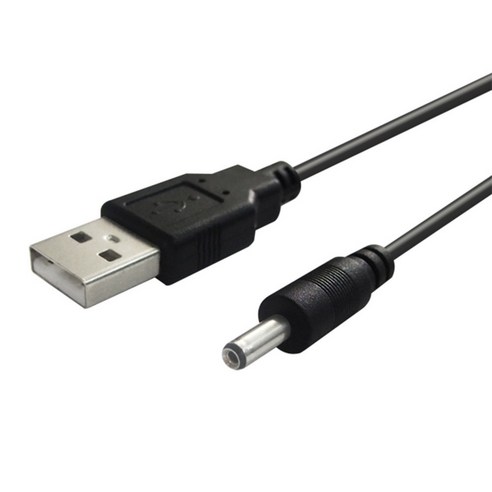 연승샵 USB전원 케이블 DC5V 전원아답터 외경 3.5mm/내경1.3mm, USB타입 1M