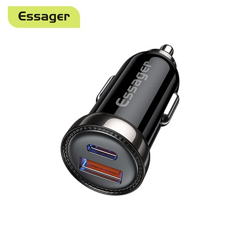 에세이저 C-TYPE+USB A 차량용 초고속 충전시거잭, PD3.0+QC3.0
