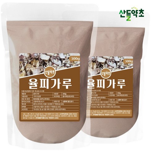 국산 율피가루 밤속껍질가루 밤껍질가루 율피가루팩, 2개, 300g