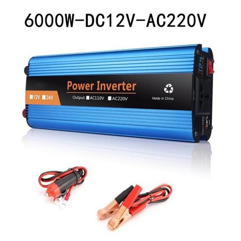 차량용인버터 순수정현파 12v 220v pure sinus 6000w 4000w 사인파 자동차 전원 dc12v to ac, 6000w dc12v, 1개