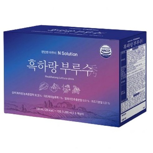 (정품) 휴온스 이너셋 흑하랑 부루수 100ml 10포 1박스