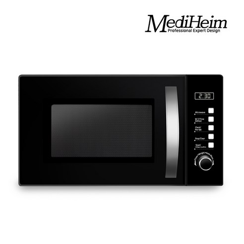 [KT알파쇼핑]메디하임 20L 전자레인지 MW-705DL 블랙 버튼식 5단계 강도조절 간편조리, 단품없음
