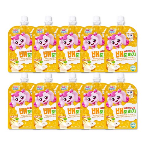 캐치티니핑 배도라지 (국산배 100%) 80ml, 10개