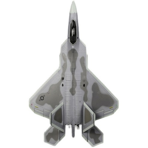 F22랩터 전투기의 상징적 모습과 강력한 성능을 섬세하게 재현한 프라모델