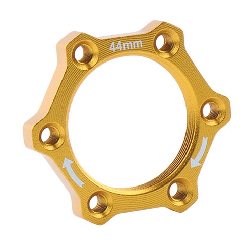 알루미늄 MTB 자전거 스레드 허브 디스크 브레이크 로터 어댑터베이스, 골든 44mm, 알루미늄 합금