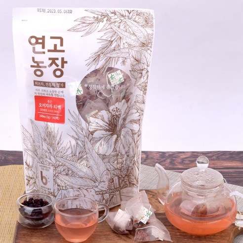 국내산 볶은 오미자차 삼각티백, 1g, 100개입, 1개