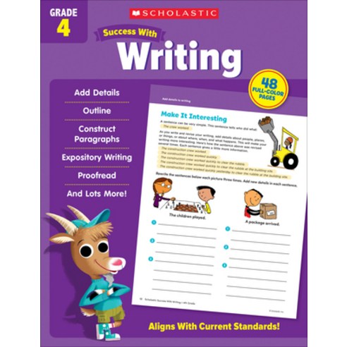 (영문도서) Scholastic Success with Writing Grade 4 Paperback, Scholastic Teaching Resources, English, 9781338798746