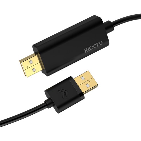 NEXTU 크라판 데이터공유 USB 링크 KM케이블 2M 182KMU2 키보드 마우스공유 2대의PC제어 이미지공유 파일공유 클립보드공유, 1개, 20cm