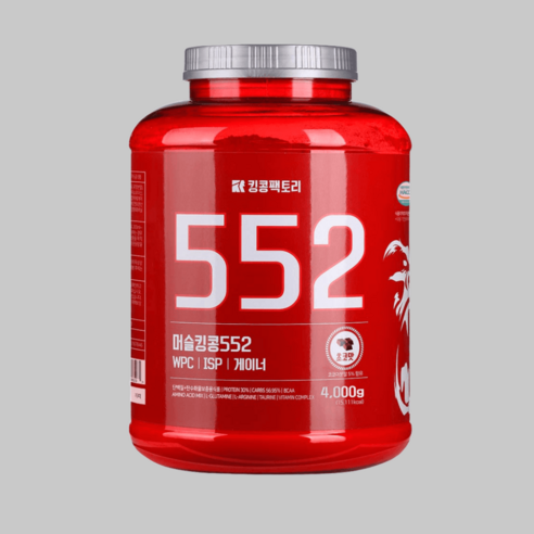 킹콩팩토리 게이너 552 초코맛 4kg 벌크업 헬스 보충제, 선택안함