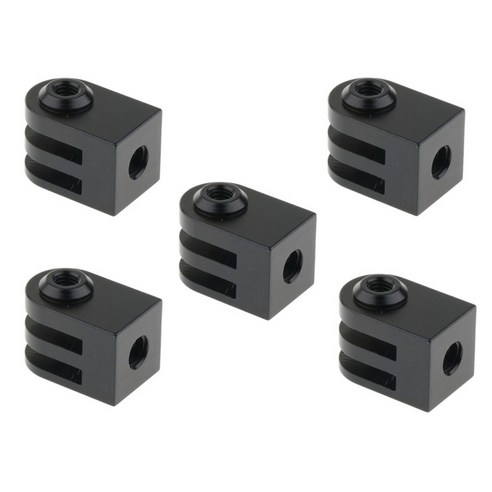Gopro 용 5pcs CNC 블랙 삼각대 마운트 홀더 어댑터 브래킷 액세서리, {"사이즈":"23mm"}, {"색상":"블랙"}, {"수건소재":"알루미늄 합금"}