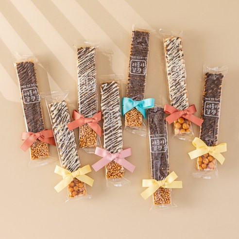 빼빼로  행복을 전하는 [러블리 롱 초코바] 1개입 / 예약발송은 배송 요청사항 기재, 오란다 롱 초코바 (초코맛랜덤), 리본선택(O)