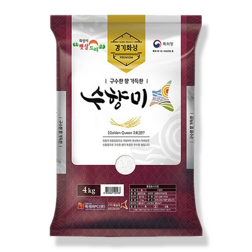 독정RPC 수향미 4kg 골든퀸3호 2023년 햅쌀, 1개