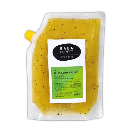 [바바포레스트] 제주 제스프리 냉동 골드키위 1kg (아이스박스), 1개