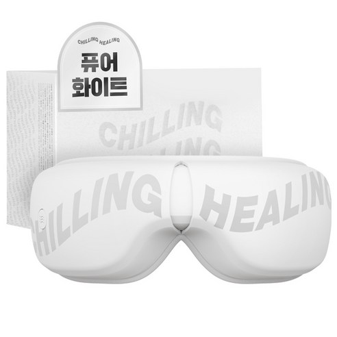 칠링힐링 무선 온열눈마사지기 공기압 진동 주무름, CHEC-R1PW