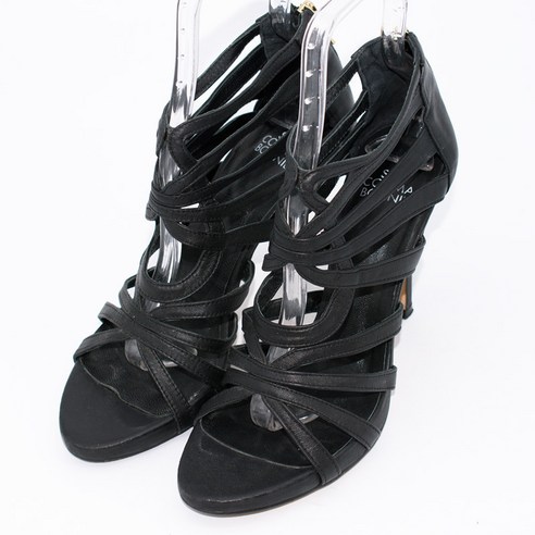 2347.슈콤마보니 집업 스트랩 하이힐샌들/정품/여성