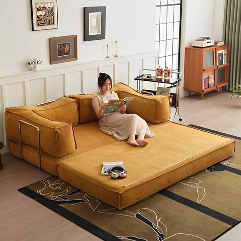 좁은 공간, 답답함은 이제 그만! 접이식 패브릭 소파침대로 공간 활용 끝판왕!