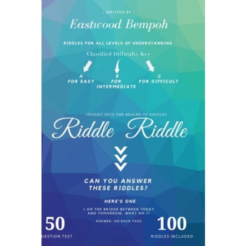 Riddle Riddle Hardcover, Lulu.com, English, 9781716123559
