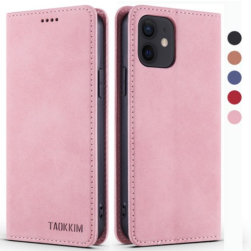 SUK 아이폰13 지갑 가죽 플랩 거치대 케이스 iPhone 12 Mini 11 Pro Max SE/8/7 Plus XR XS case 내진/안티 스크래치/카드/다이어리