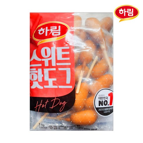 하림 스위트 핫도그, 1kg, 1개