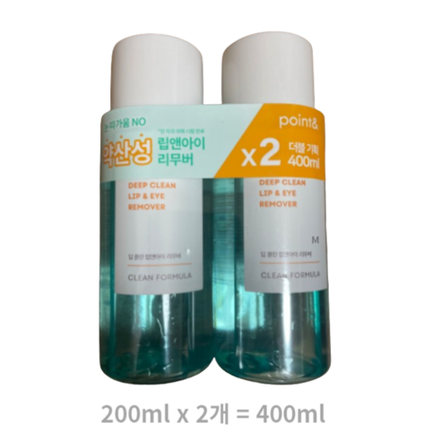 포인트앤 딥클린 립앤아이 리무버, 150ml, 2개