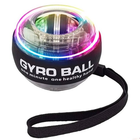 이츠굿텐 자이로볼 스냅볼 손목운동기구, 블랙 LED