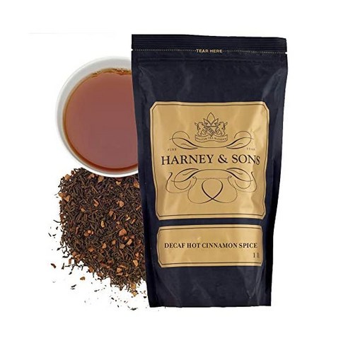 하니엔손스 HARNEY SONS 디카페인 핫 시나몬 스파이스 4732ml16온스 루스 리프 티, 없음, 5) 디카페인 얼 그레이  1 Pound Pack of