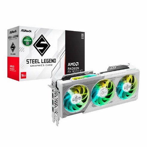ASRock 라데온 RX 9070 XT STEEL LEGEND: 강철 심장을 품은 전설적인 게이밍 경험 라데온9070xt