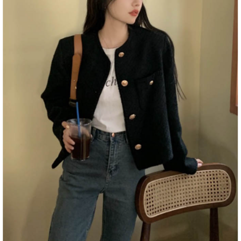 네브몰 프리미엄 트위드 크롭 자켓 몽클레어란스