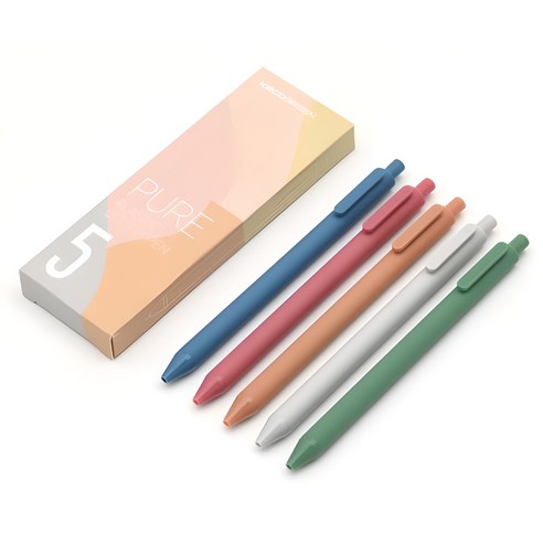 카코 퓨어 에디션 모란디 젤펜 5종 세트 0.5mm, 혼합색상, 1세트