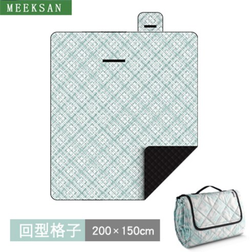 DFMWI.피크닉 매트.Picnic mat.--피크닉 매트 야외 봄나들이 평 캠핑 야취 매트 두꺼운 휴대용 전원포 방수 텐트 방습 매트, 반환그200*150Cm