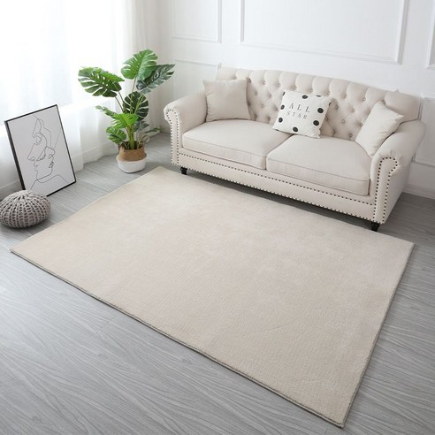 마일스 워셔블 러그로 완성하는 베이지빛 휴식 공간