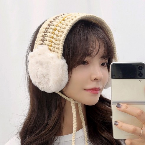 귀마개 귀도리 방한용품 니트 여성 귀달이 모자