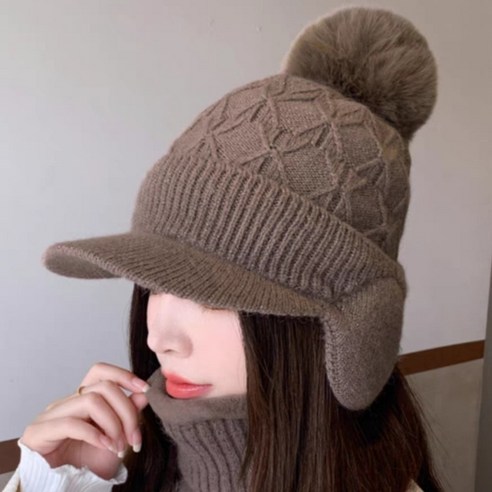 우주몰 앙고라 니트 귀달이 모자 따뜻한 겨울 패션 아이템