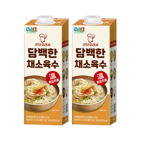 정식품 담백한 채소육수 950ml 정식품 채소육수 온요리용