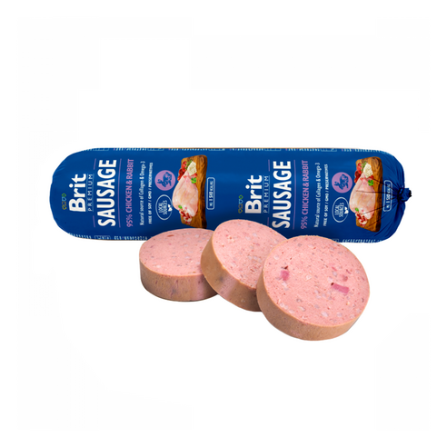브릿 프리미엄 독 화식 강아지 사료 소세지, 1개, 800g, 닭고기&토끼