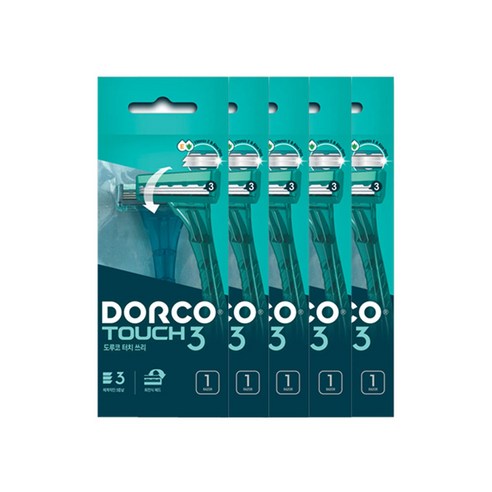도루코 터치쓰리 3 면도기 tp900 개별포장, 1개입, 10개