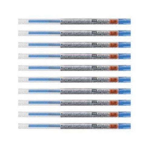 유니 스타일핏 리필심 0.38mm UMR-109-38, 블루10개