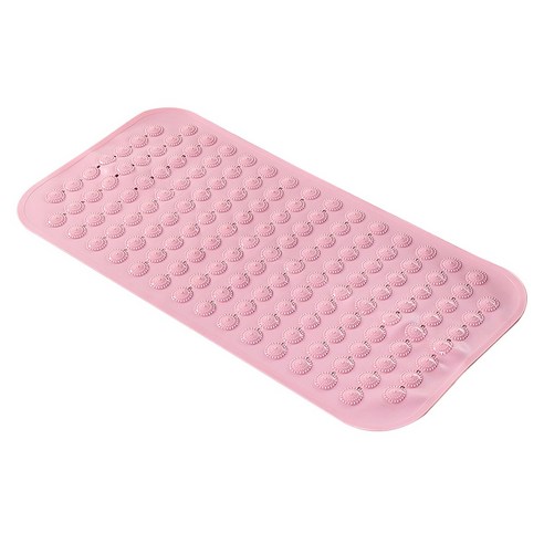 [SW] 대형 강한 흡입 얇은 욕실 매트 미끄럼 방지 목욕 샤워 매트 PVC 마사지 입자 발 패드 무취 무독성 목욕 매트 2019, 하나, 분홍색