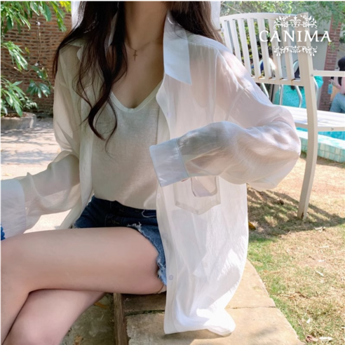 편안함과 세련됨을 겸비한 까니마 여성 빅사이즈 셔츠