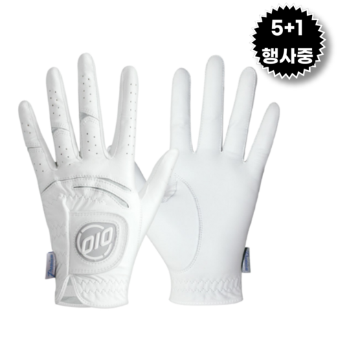 5+1 (행사중) GOLF GLOVE 범양 OIO 오아이오 천연양피 골프장갑 6장, 남성