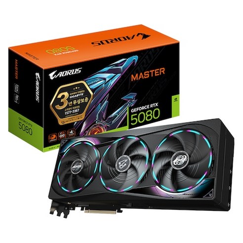 압도적인 게이밍 경험을 선사할 궁극의 그래픽 카드, GIGABYTE AORUS RTX 5080 MASTER D7 16GB 5080어로스마스터