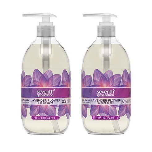 세븐스제너레이션 내츄럴 핸드 워시 라벤더 플라워 & 민트 향, 354ml, 2개