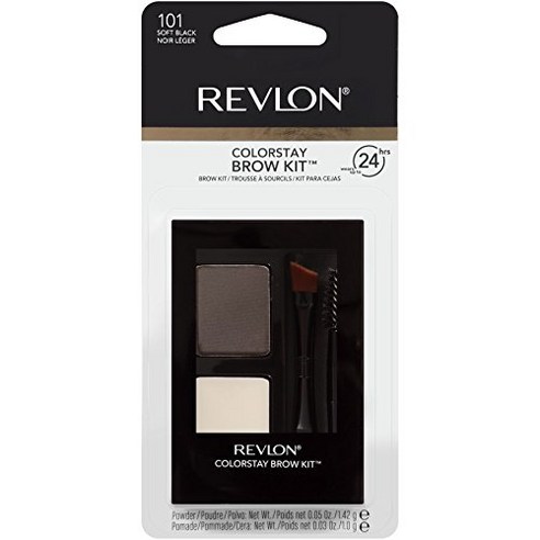 레브론 컬러스테이 브로우 키트, 101 Soft Black, 1개