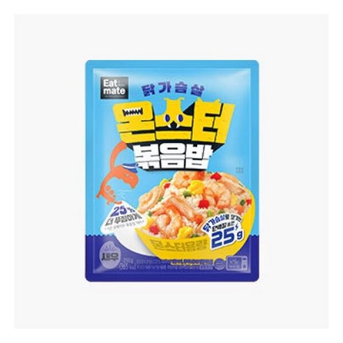 [랭킹닭컴] 잇메이트 닭가슴살 몬스터 볶음밥 이지쿡 새우, 11개, 250g
