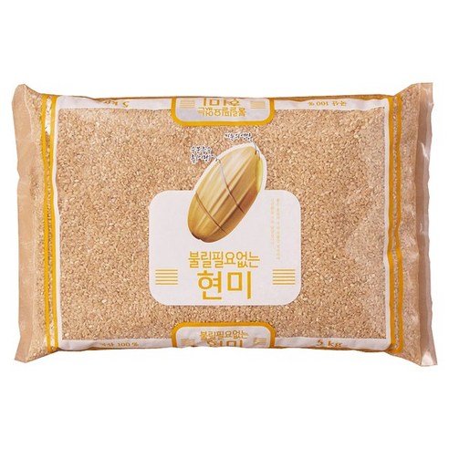 월드그린 불릴 필요없는 현미 5kg, 1개